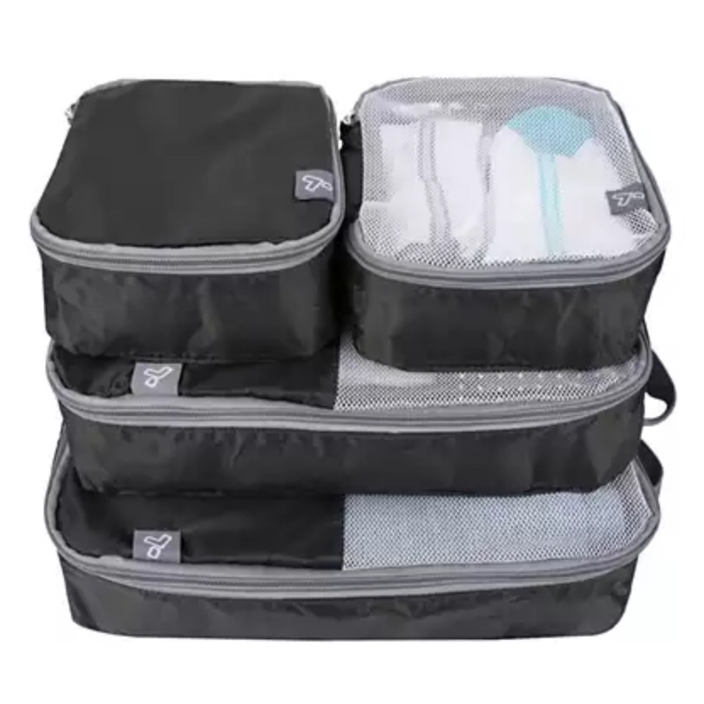 Travelon Soft Packing Cubes - Set of 4, Grey